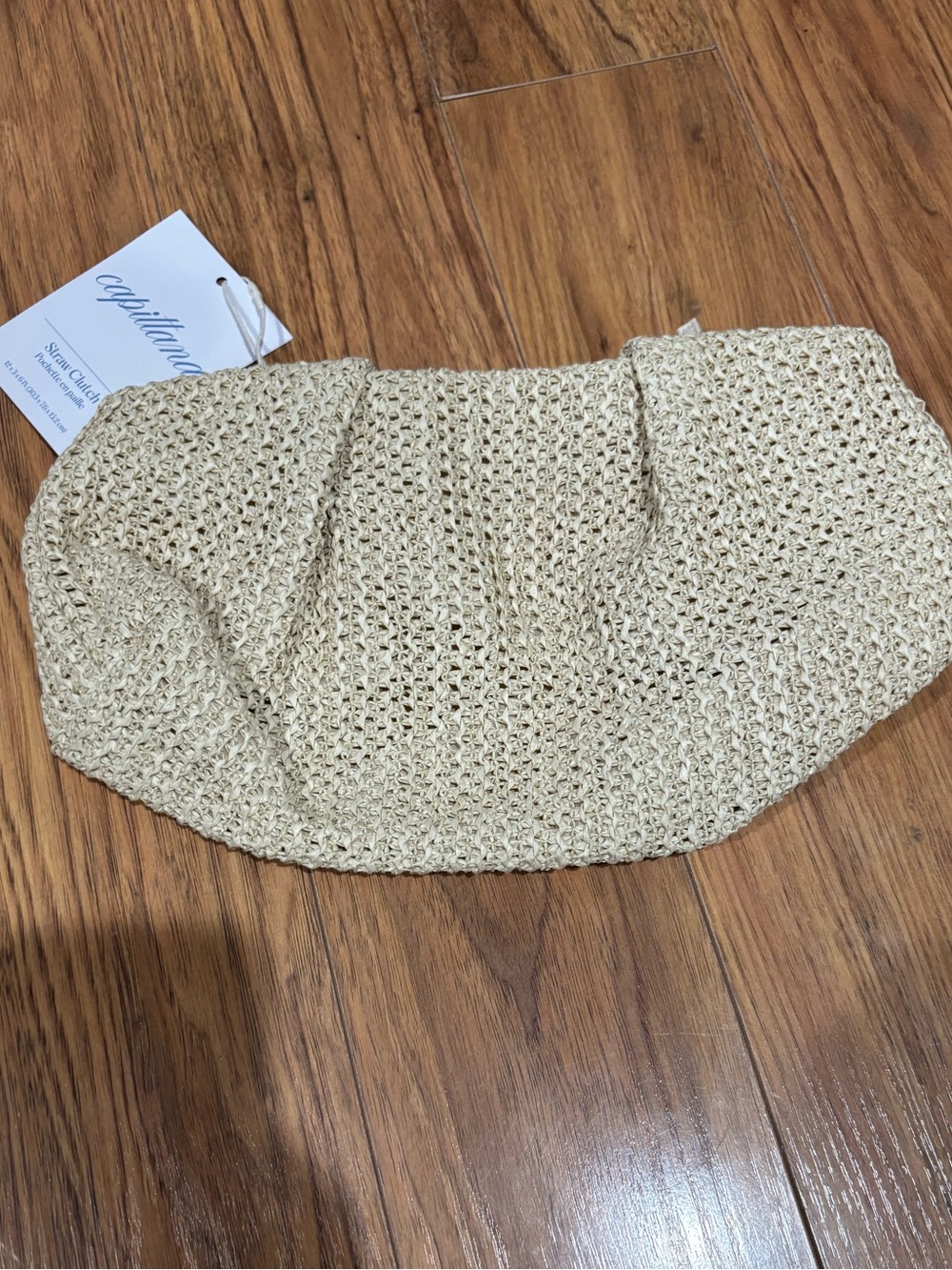 Capittana oversized Raffia Clutch